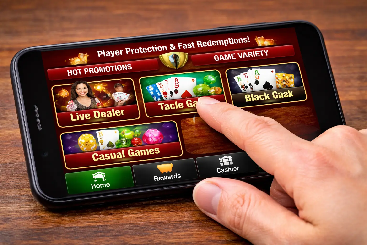 Mobile User Interface for Slick Play